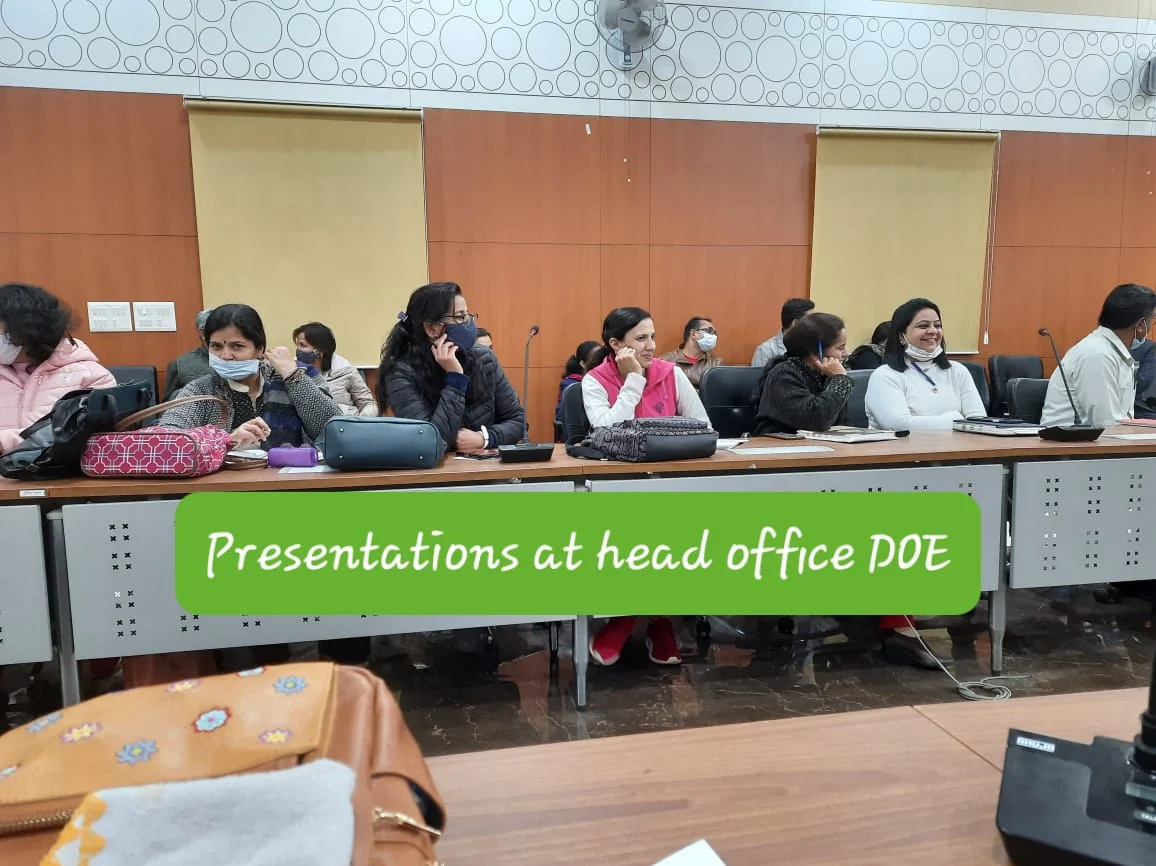Educators attending a presentation and professional discussion