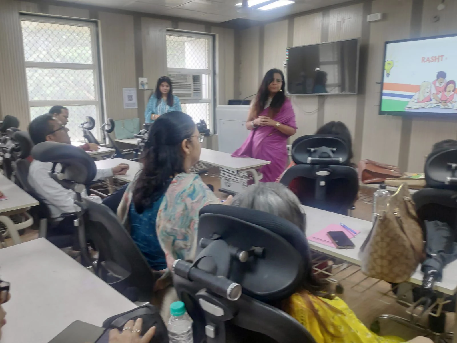 Educators learning together during a teacher-development workshop
